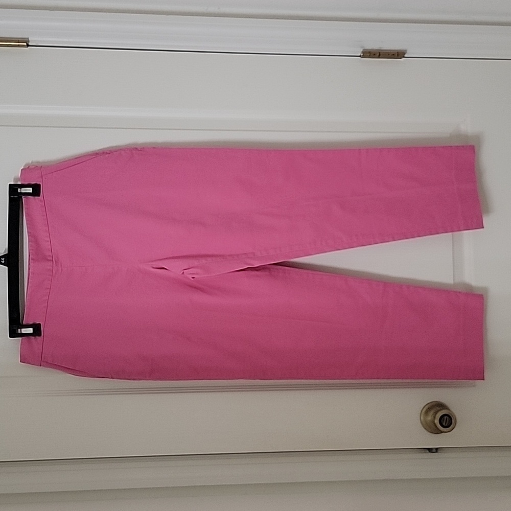 Pendleton Size 8 Pink Side Zip Stretch Capri Pant… - image 1